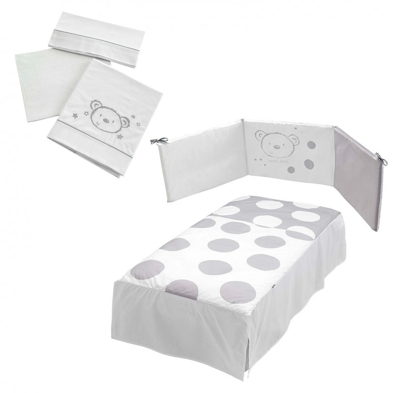 Pack textil Micuna Sweet Edredón Protector + Juego Sábanas cuna 120 X 60 | crioh.com