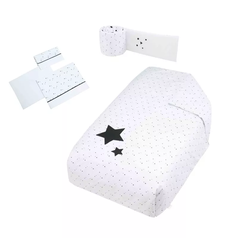 Pack têxtil Micuna Claire Edredão + Capa + Conjunto Slençóis berço 120 X 60