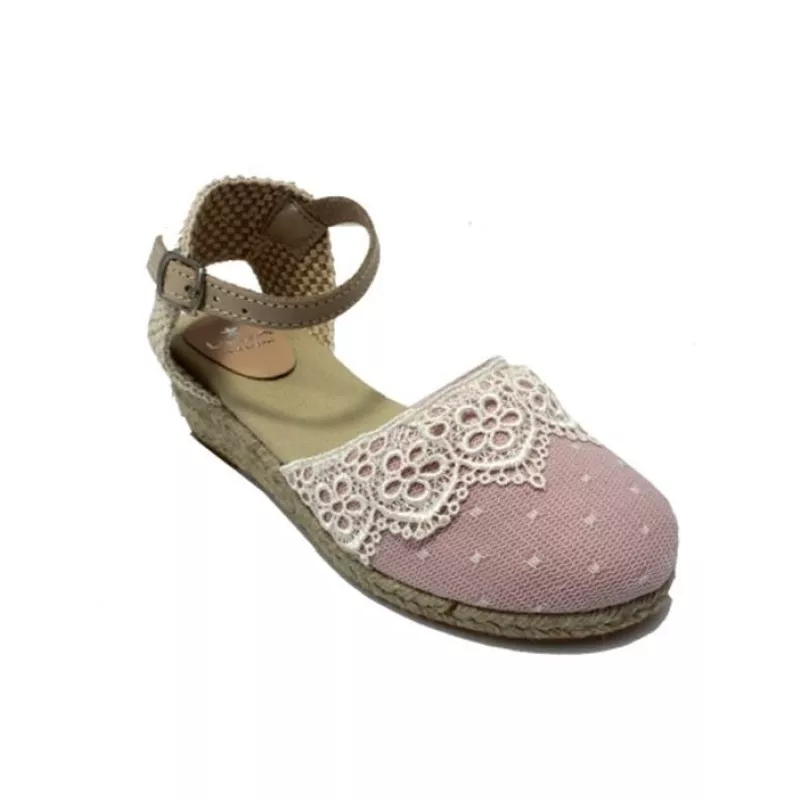 Zapatilla esparto Landos piel tul CV6