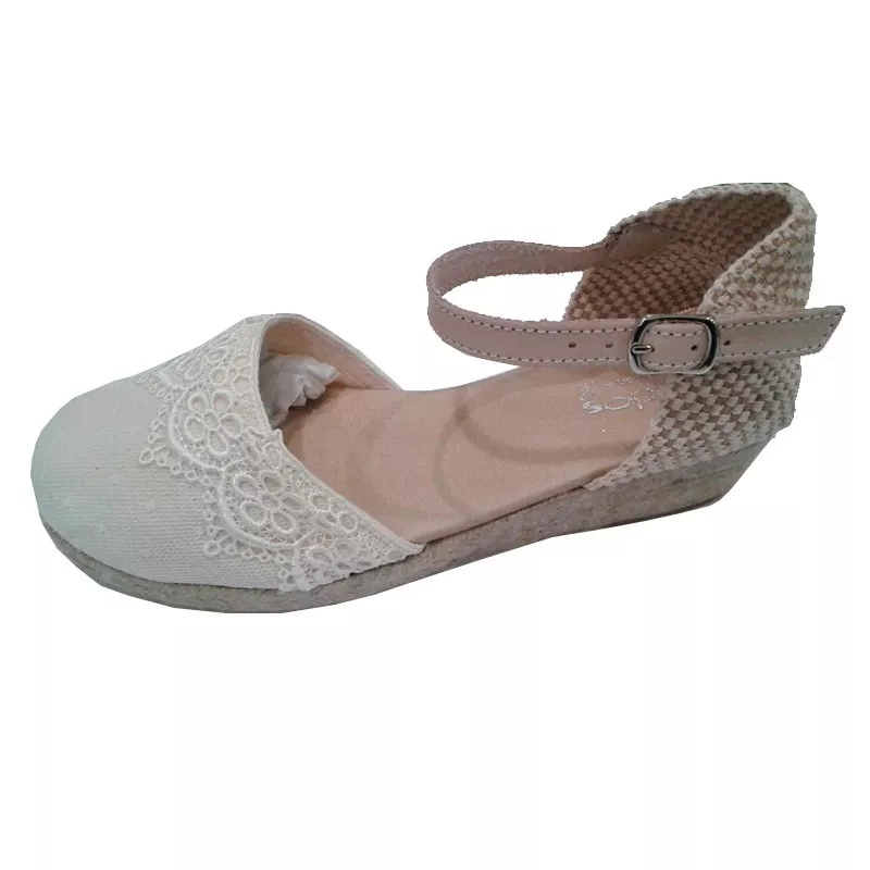 Zapatilla esparto Landos piel tul CV6