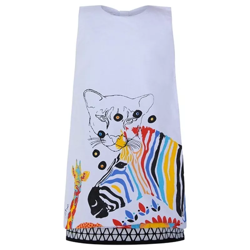 Vestido de popeline Tuc Tuc boas vibrações