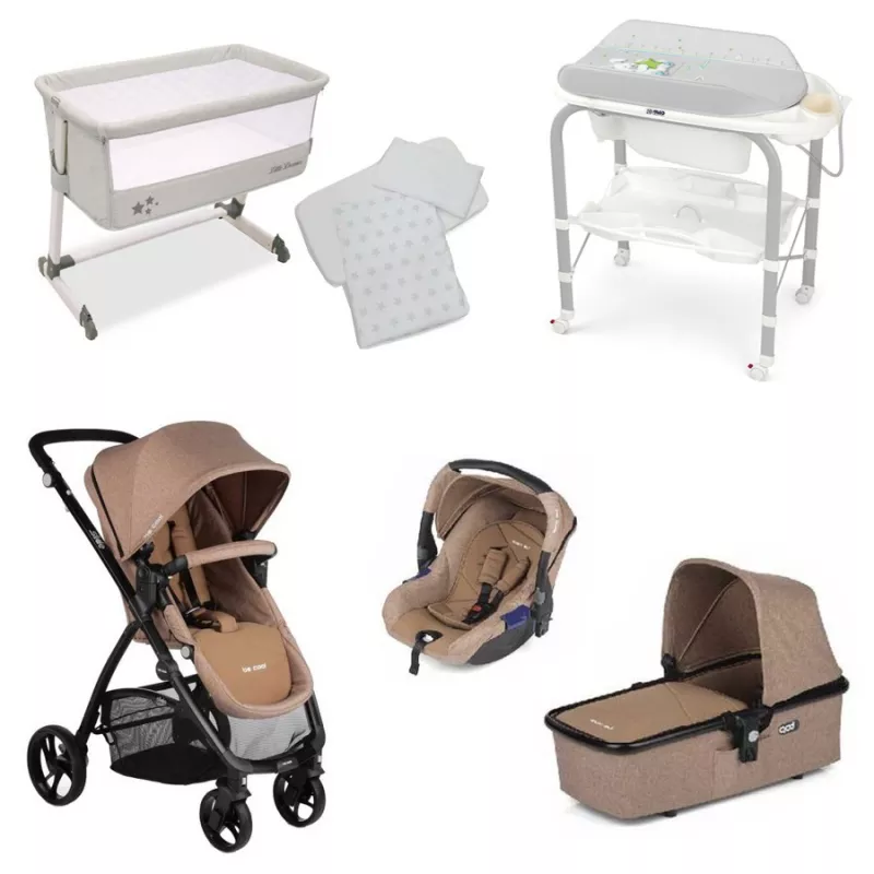 PACK Carrinho de passeio Jane MUUM 4 com minicot e banheira