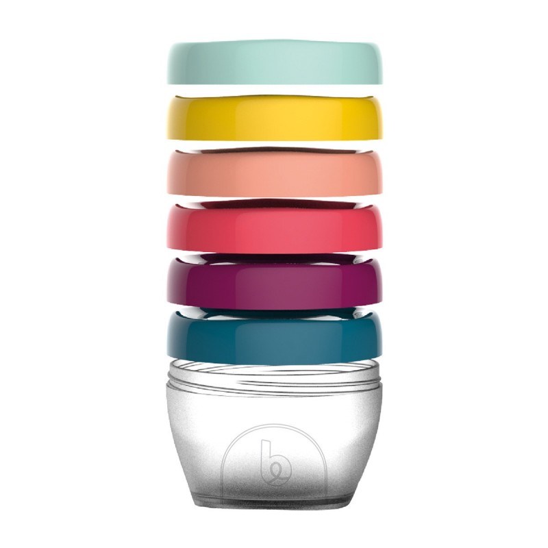 Juego de 6 Envases de Alimentos Babymoov Babybols 250 ml transparente