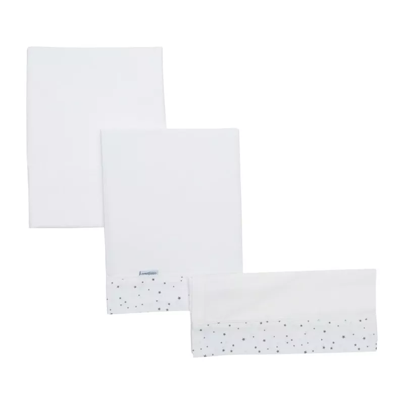 Lençol de Berço 3 Pcs. Cambrass 100x165 cm Astra