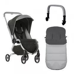 PACK Carrinho de bebé Mima Zigi com saco e barra de apoio para os braços