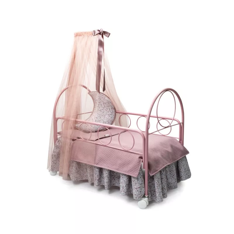 Cuna para reborn Bebelux Liberty Rosa