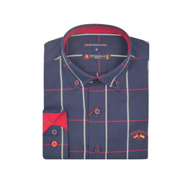 Camisa Spagnolo gola com botões e popelina POLO 4123