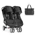 PACK Baby Jogger Carrinho de bebé duplo City Mini com saco e saco para mudar fraldas
