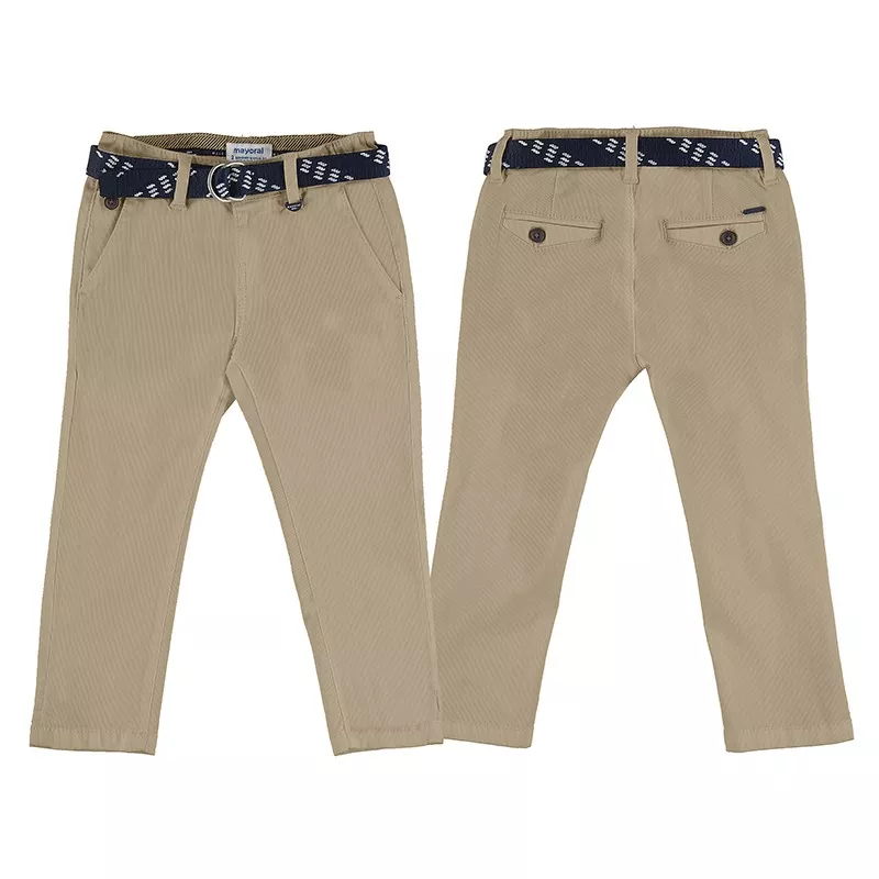 Calças chino em piqué Mayoral com cinto