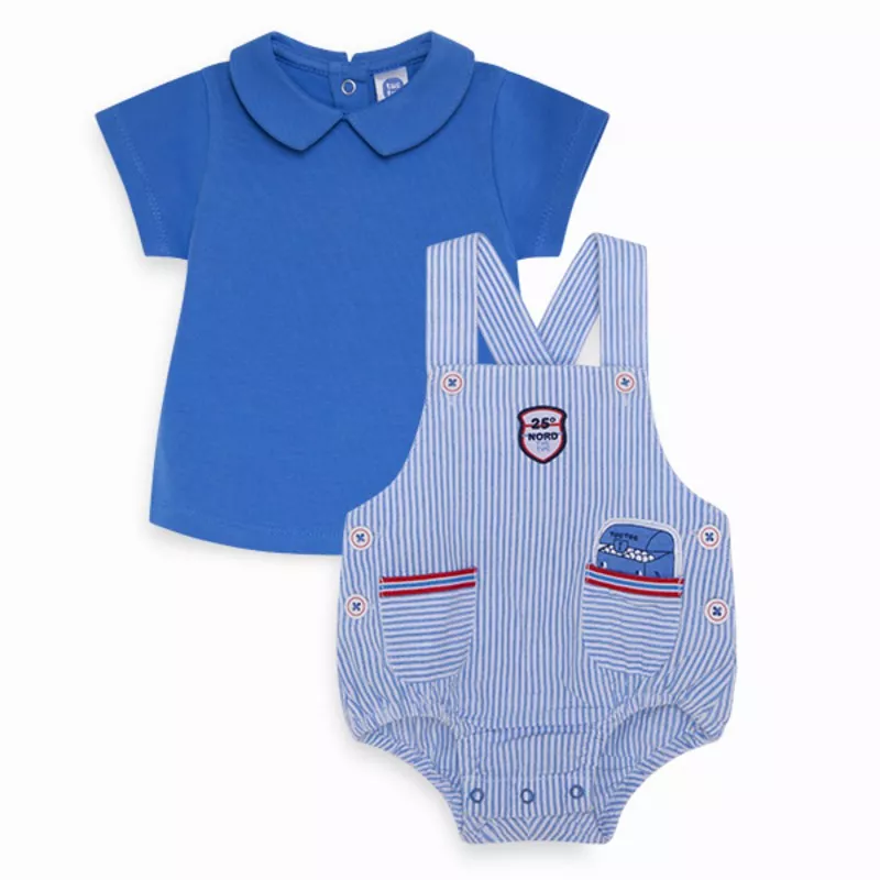 Conjunto de bibe e t-shirt Tuc Tuc Sol e mar