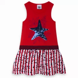 Vestido de malha e viscose Tuc Tuc Lost Ocean