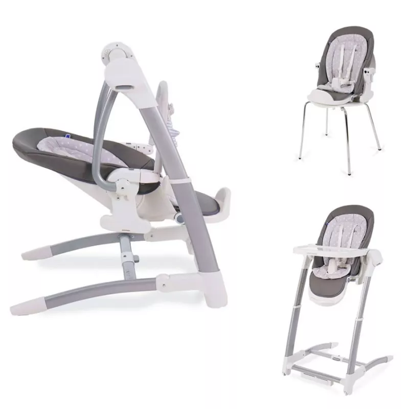Columpio Trona Kikka boo Prima 3 in 1 Grey
