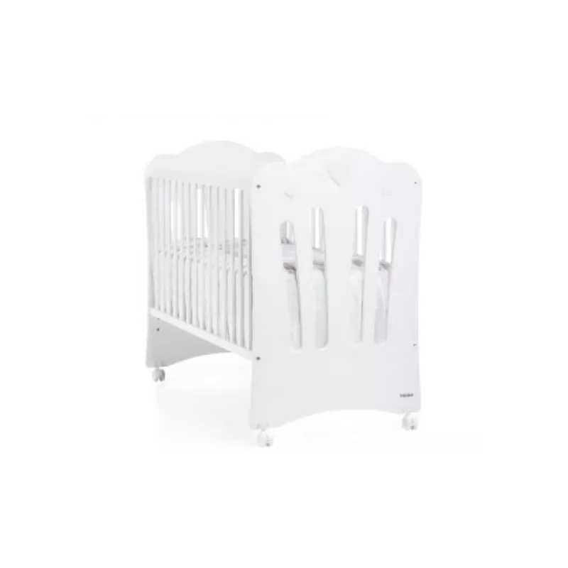 Cuna Trama Corazones con colchón opcional