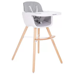 PACK Trona evolutiva de madera Kikka Boo Woody con Set de Vajilla