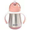 Taza de aprendizaje con pajita y cantimplora inoxidable Beaba 250ML