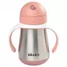 Taza de aprendizaje con pajita y cantimplora inoxidable Beaba 250ML