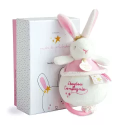 Caja regalo con conejito musical estrella 14 cm DouDou et Compagnie