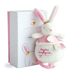 Caja regalo con conejito musical estrella 14 cm DouDou et Compagnie