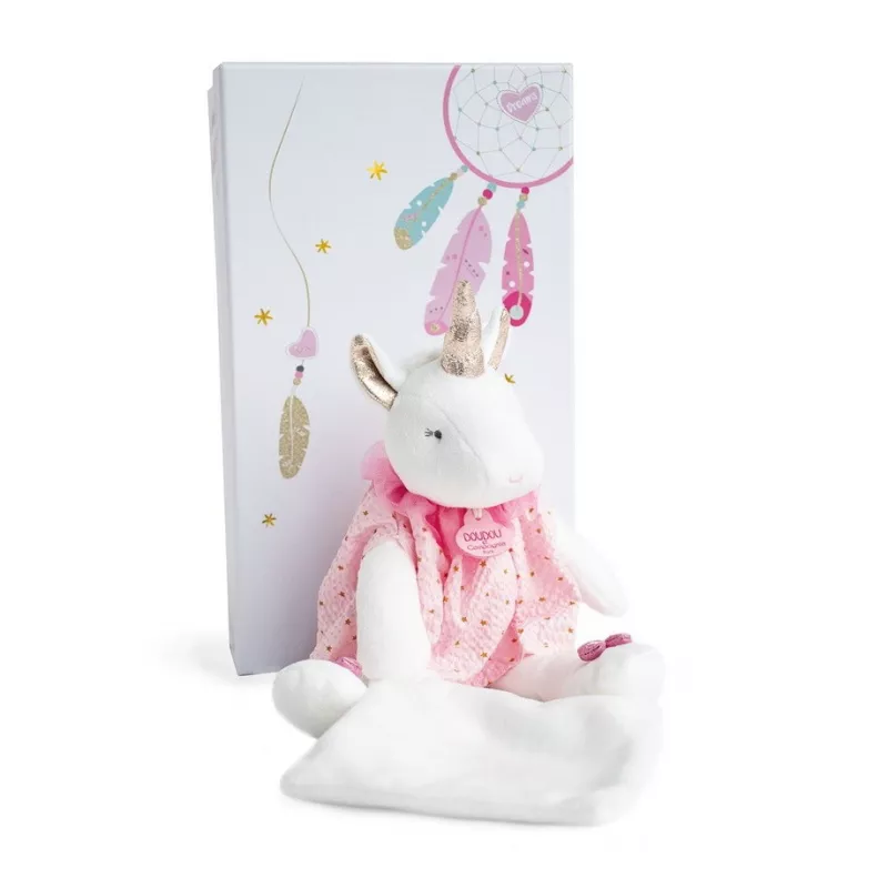 Unicórnio com Doudou 28 cm DouDou et Compagnie