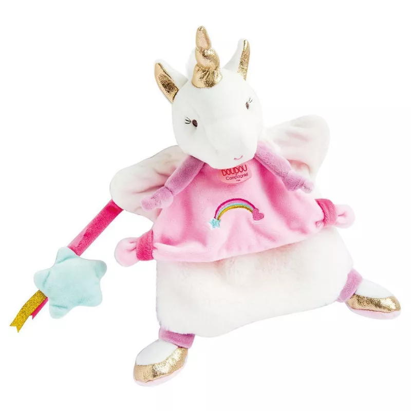 Marioneta Unicornio 25 cm DouDou et Compagnie