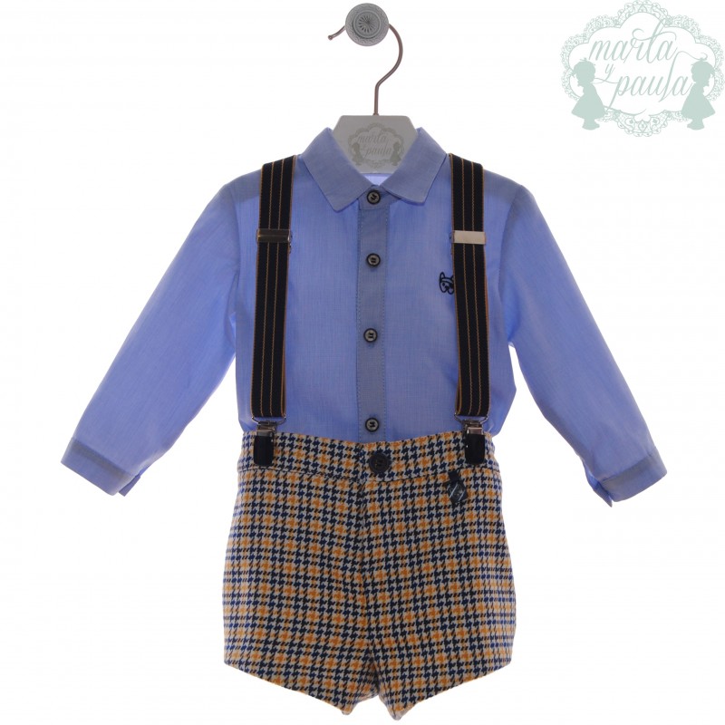 Conjunto de criança com alças Marta y Paula Arlequín