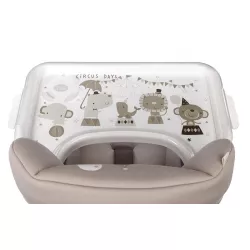 Cadeira alta PACK Jane Ativa EVO com conjunto de utensílios de mesa