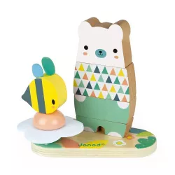Urso de peluche empilhável Janod Pure
