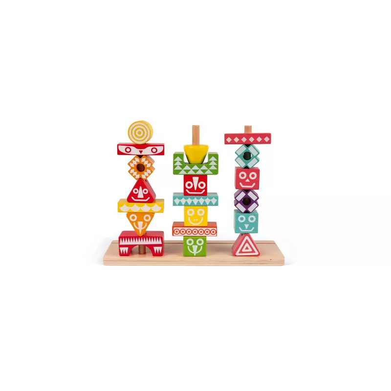 52 piezas apilar Janod Edutotem