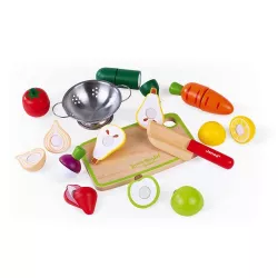 Conjunto de frutas e legumes Janod Velcro