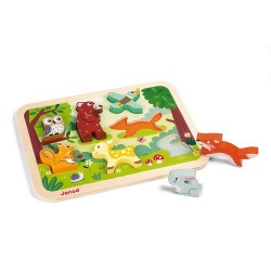 Puzzle bosque Janod Chunky