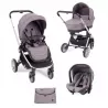 Cochecito Trío Kikka boo Vicenza Gris Melange