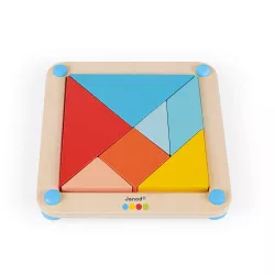 Juego encajable de piezas Janod Tangram
