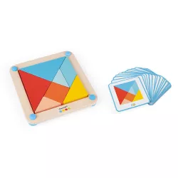 Juego encajable de piezas Janod Tangram