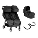 PACK Duo Twin Carrinho de Bebé Baby Jogger City Tour 2 Duplos com 1 alcofa