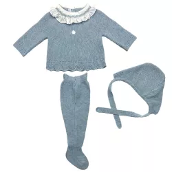 Conjunto de gibão, polaina e gorro Martín Aranda Nashira