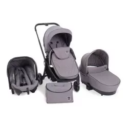 Cochecito Trío Kikkaboo Vincenza Luxury Gris