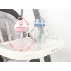 Chávena didática Kikka Boo com palhinha 300ml : Crioh.com