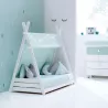 Toldo têxtil Alondra para cama Montessori HOMY 70x140 cm