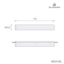 Cojín protector de 116 cm de largo para Montessori Alondra de 140 cm | crioh.com