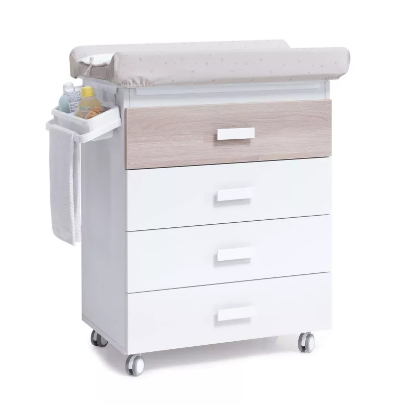 Mueble bañera cambiador Alondra con ruedas Mueble bañera cambiador Alondra con ruedas