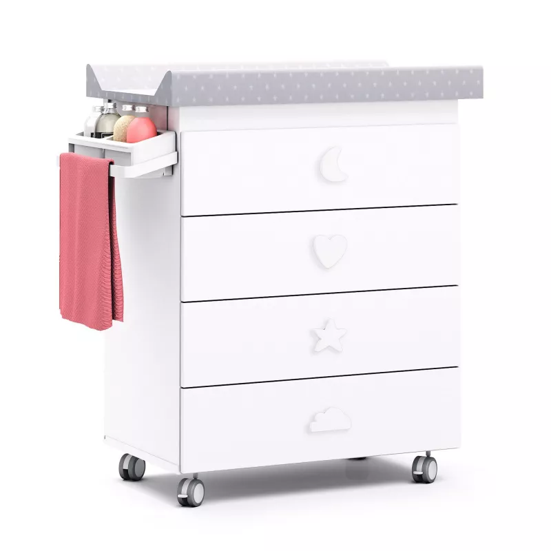 Móvel para mudar de roupa de banho Alondra com rodas