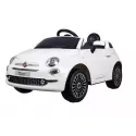 Coche electrico 30Wx2 Qplay Fiat 500 Blanco