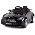 Carro elétrico 15Wx4 Qplay Mercedes GTR Preto rádio controlo