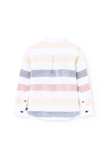 Camisa Boboli lino listada