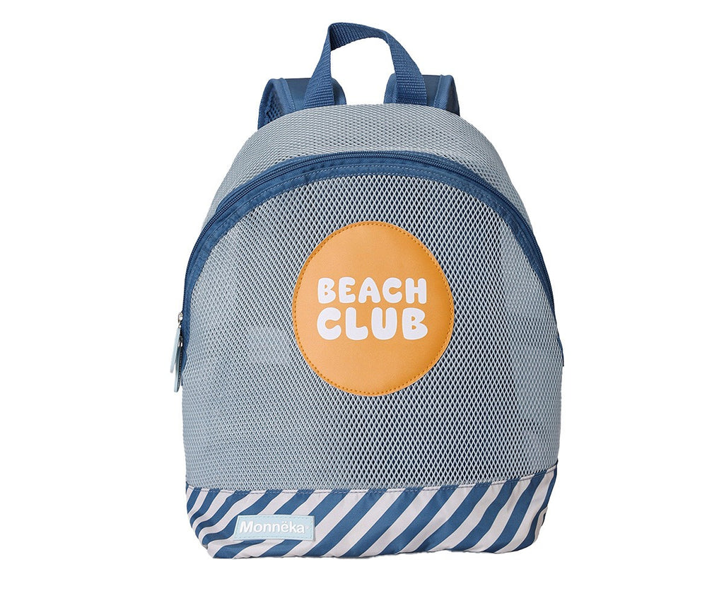 Mochila Infantil Antiarena Monnëka Stripes Blues & Beyond