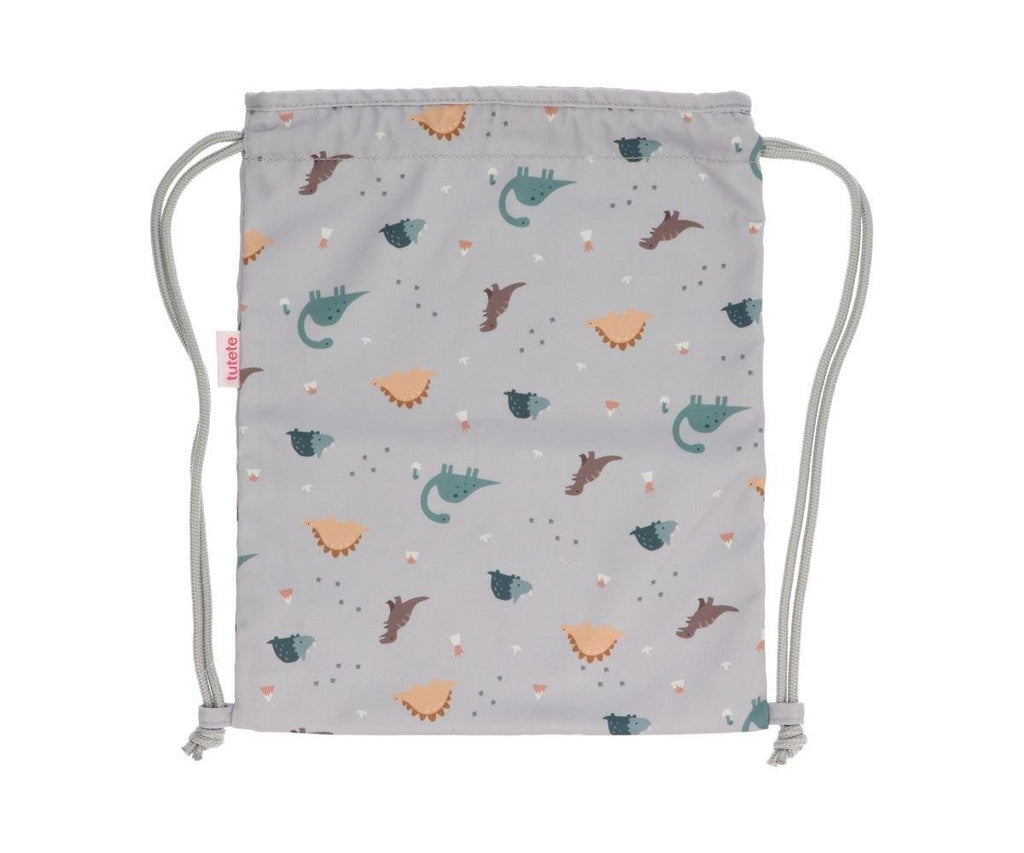 Mochila Tutete Saco Tela Dinos World Personalizable