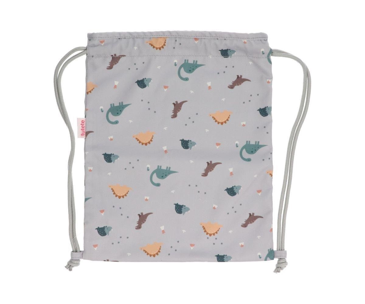 Mochila Tutete Saco Tela Dinos World Personalizable