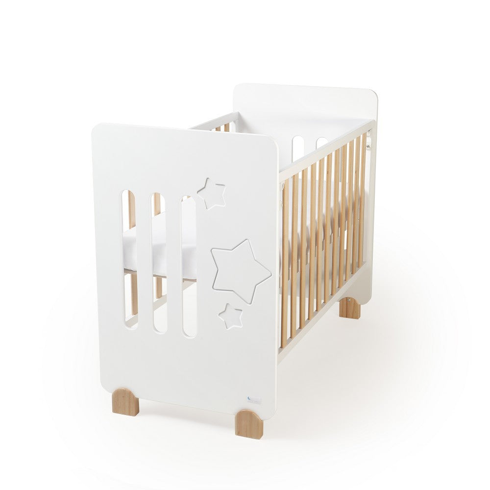 Cuna colecho Interbaby STAR NATURE incluye ruedas y patas natural