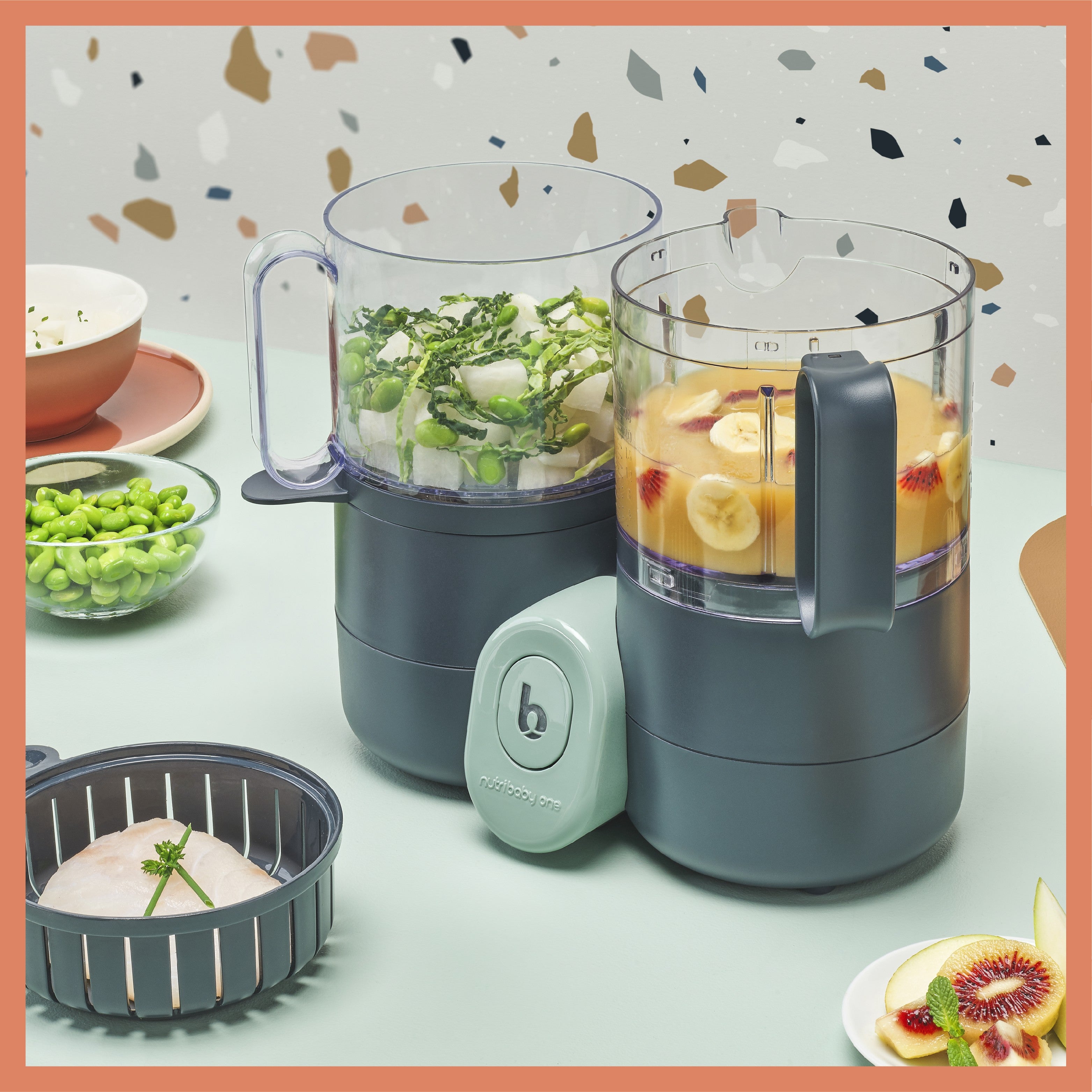 Robot de cocina Babymoov Nutribaby ONE batidora y vaporera