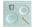 Set vajilla mr wonderful con babero y vaso by Laken